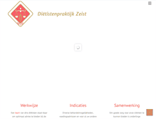 Tablet Screenshot of dietistenpraktijkzeist.nl